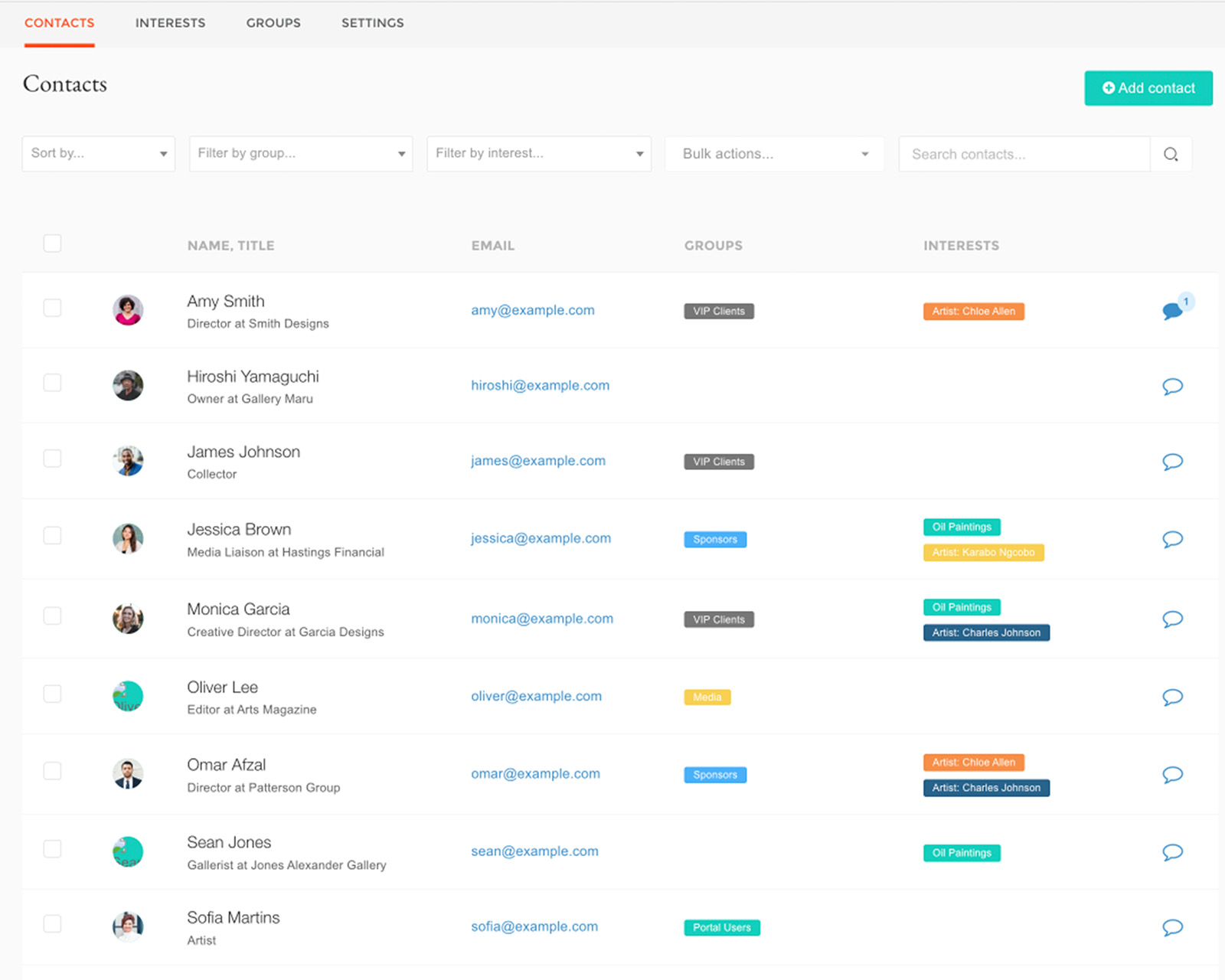 Contact Management (CRM)
