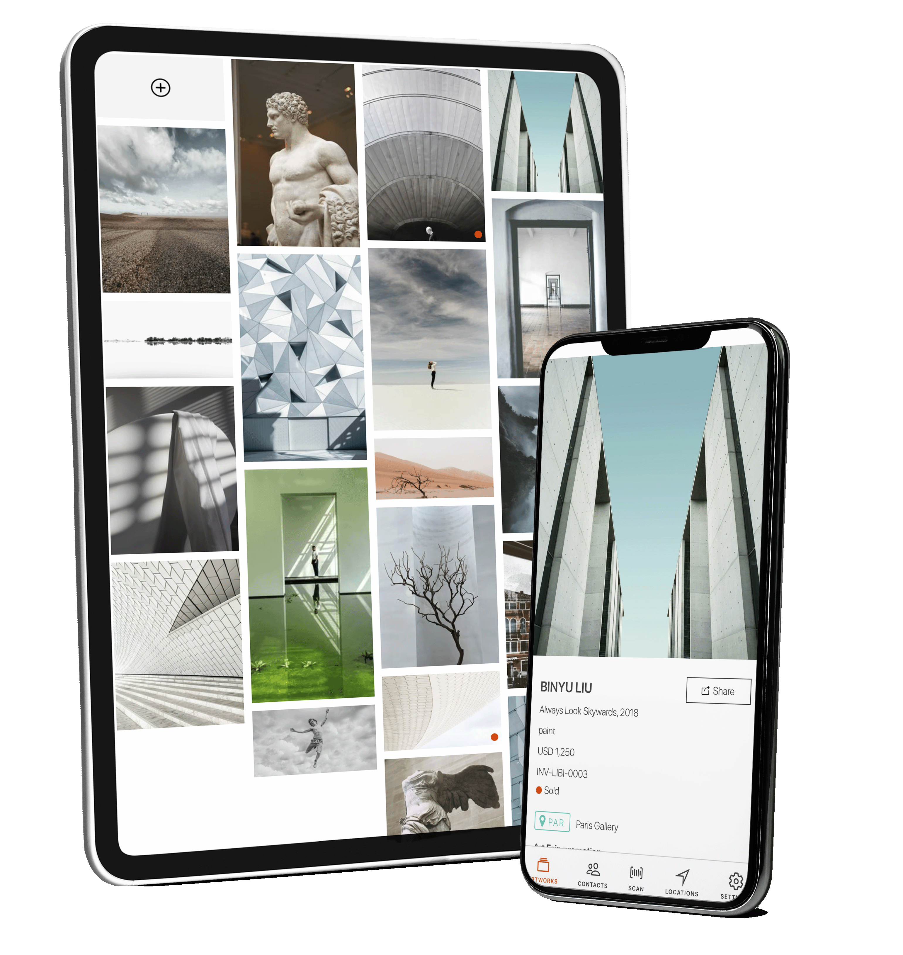 Scan artwork labels with smartphone